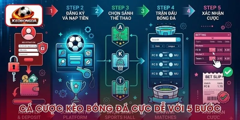 Cá cược kèo bóng đá cực dễ nhờ hướng dẫn cụ thể