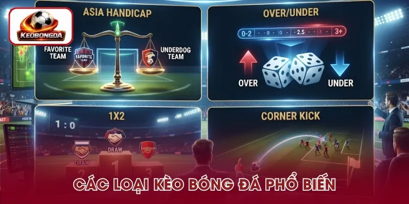 Các dạng kèo bóng đá được sử dụng trong nhận định trận đấu