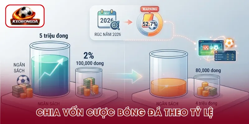 Chia vốn cược bóng đá theo tỷ lệ