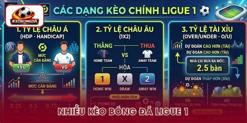 Các dạng kèo bóng đá Ligue 1