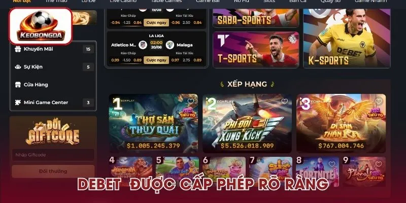 Debet có thời gian hoạt động lâu dài, được cấp phép rõ ràng