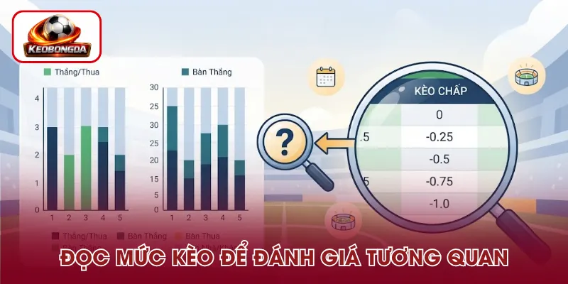 Đọc mức kèo để đánh giá tương quan hai đội