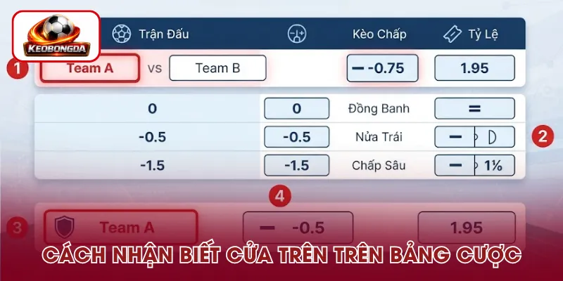 Cách nhận biết kèo trên trên bảng cược