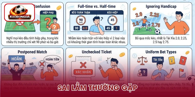 Sai lầm khi không nắm rõ luật cá cược bóng đá