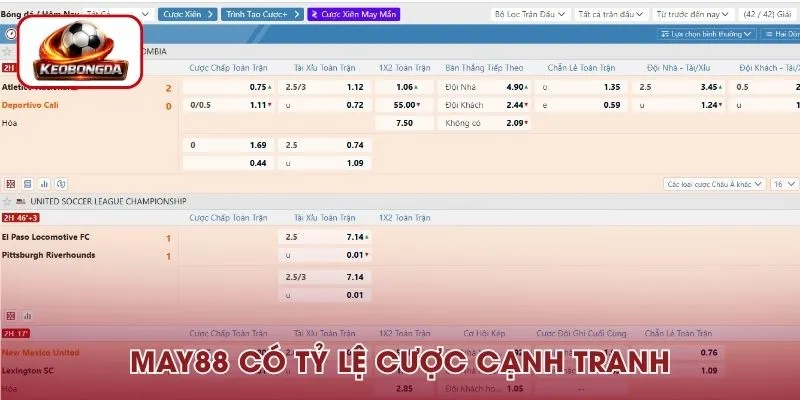 Kèo nhà cái tại đây đa dạng, tỷ lệ cạnh tranh