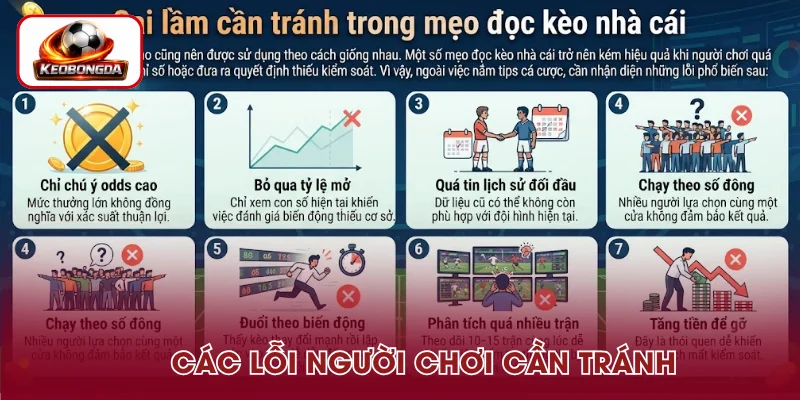 Những lỗi cần tránh khi đọc kèo nhà cái
