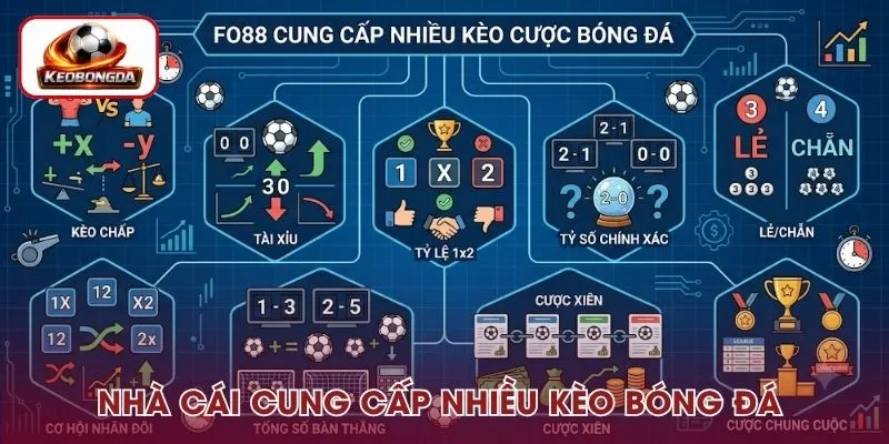 Nhà cái cung cấp nhiều kèo bóng đá giúp người chơi dễ dàng lựa chọn