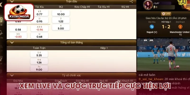 Truy cập vào Nhat Vip có thể xem live cực tiện lợi