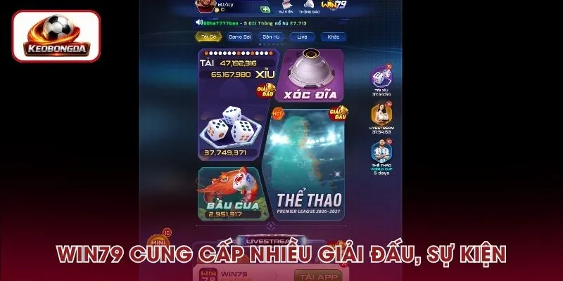Win79 – Chơi Thể Thao Nhiều Giải Đấu, Sự Kiện Hấp Dẫn