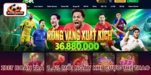 Zbet Hoàn Trả Tới 1.4% Mỗi Ngày Khi Cược Thể Thao, Chơi Ngay